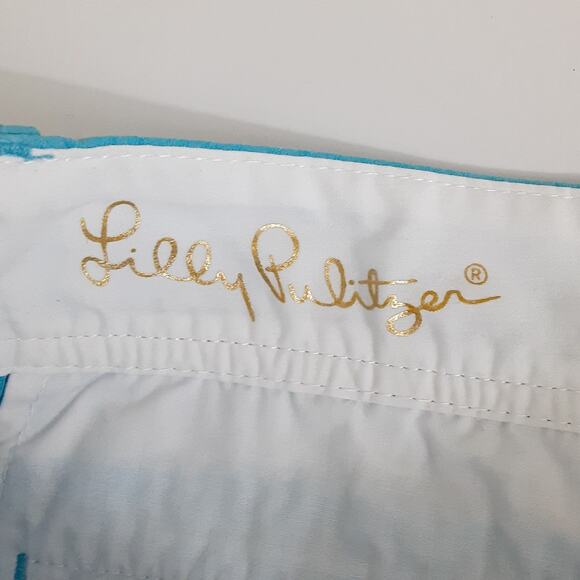Lilly Pulitzer Callahan Shorts Jacquard Nautical Blue Women 8 Sailor Board Short - Picture 6 of 12